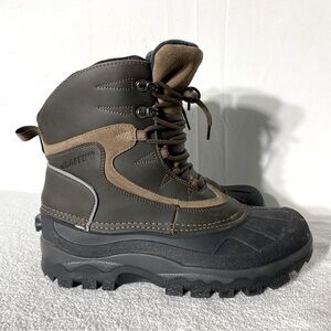 Baffin Brown Black Lace Up Insulated Winter Boots Ankle Boots 8